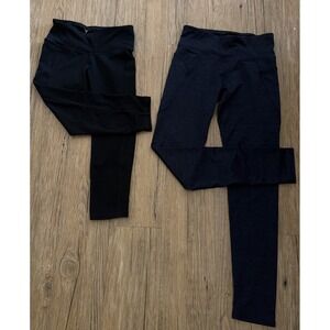 Old Navy Active Wear Leggings Lot Of 2 Navy Size Women's S, Black XL 14-16 Youth